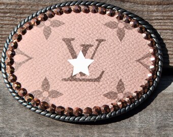 Vintage Cloisonné Belt Buckle With Flower and Butterfly  display picture 1