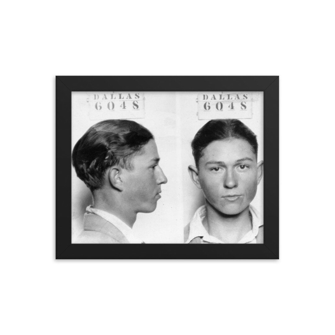 Iconic Clyde Barrow Mugshot Bonnie & Clyde Great Depression Etsy