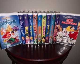 Disney VHS, DVD 82  Movies in Great Condition, Great Price. Look at the Free Offer too. Books to go with each Movie Take a look