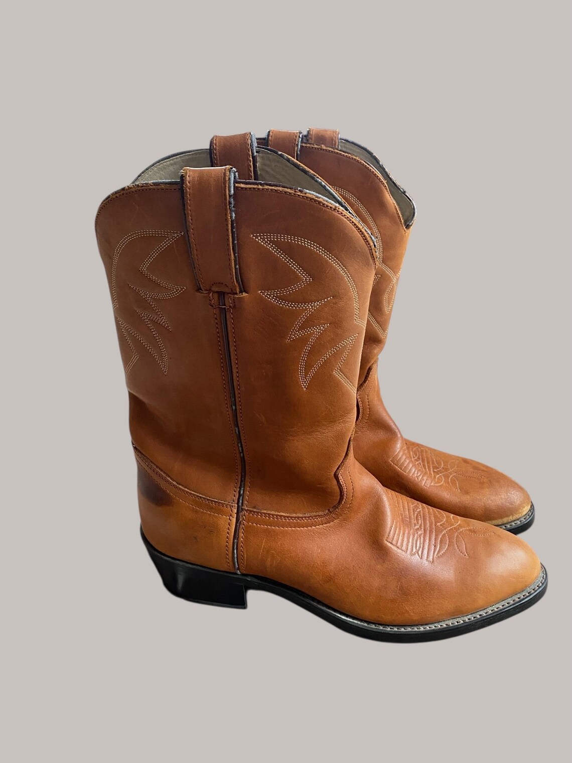 Durango Vintage Rich Brown Cowboy Boots size 9.5 EE, foto 2 di 5