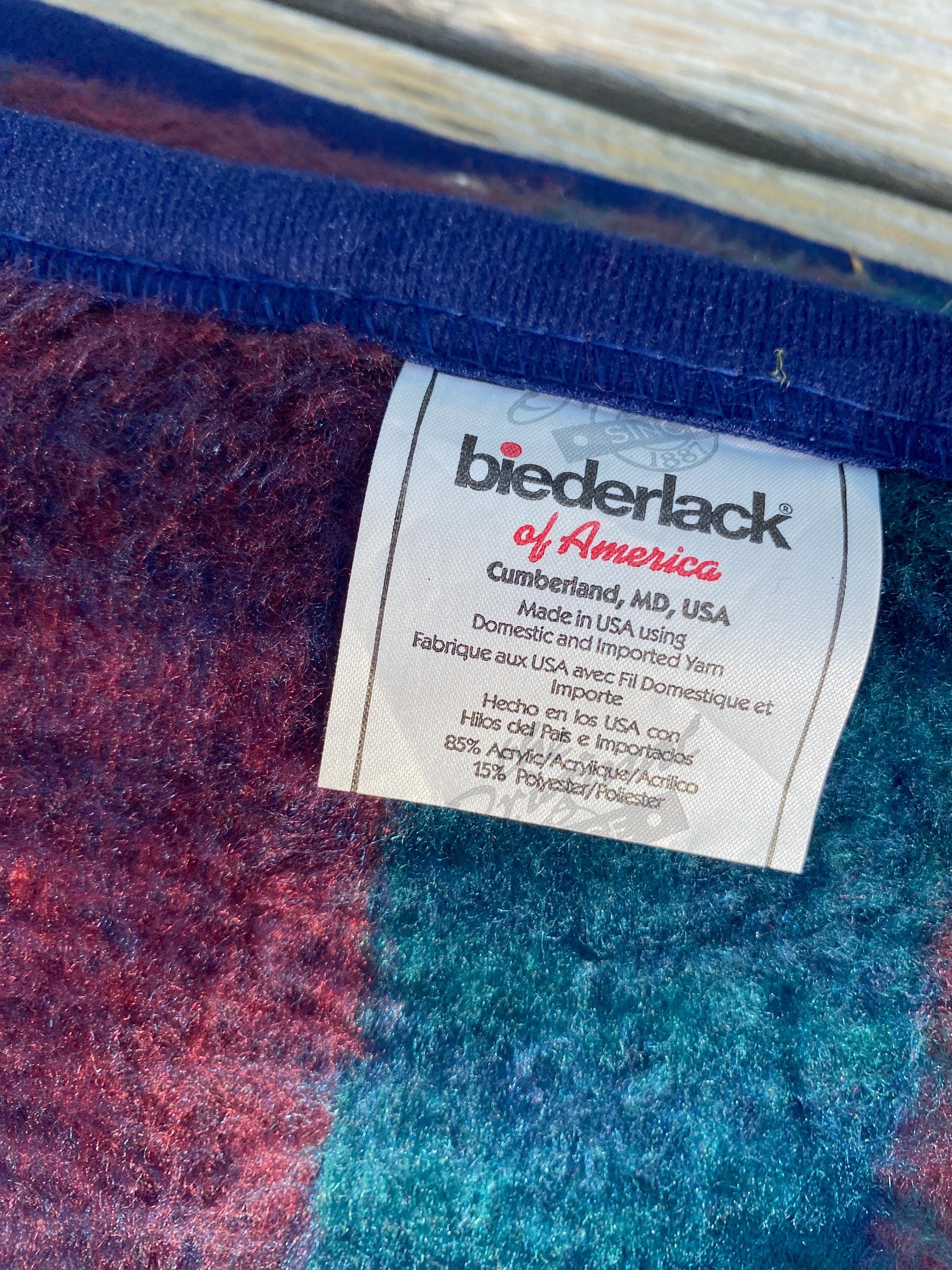 Vintage Biederlack Cuddle Wrap Throw Stadium Blanket Plaid Snap