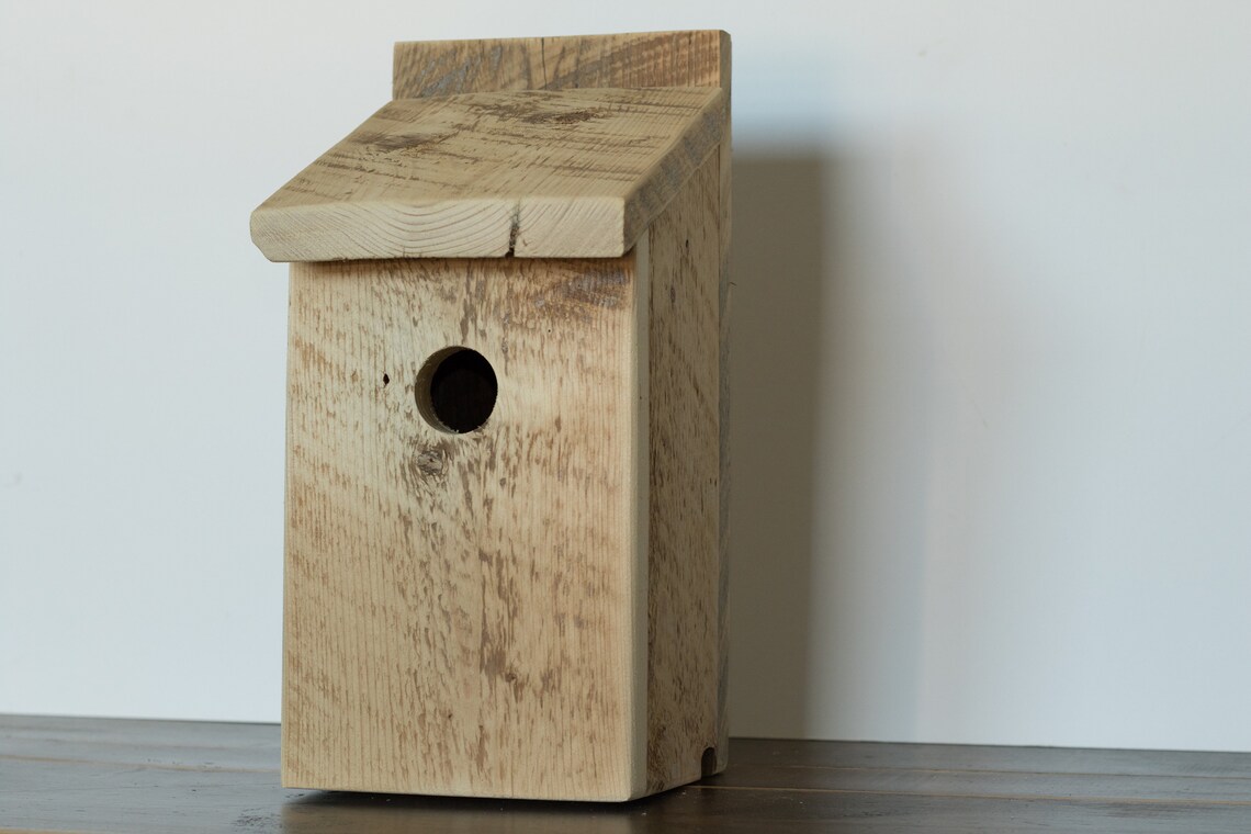 Eco Friendly Swallow Nesting Box Reclaimed Century Old Etsy