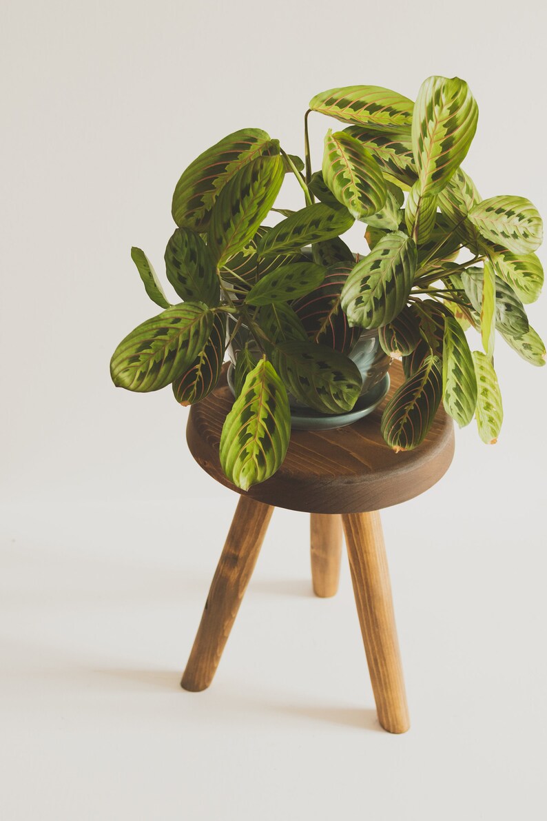 Reclaimed Wooden Handmade Tripod Stool. The Morrison Tripod Stool. Handcrafted in PEI image 8