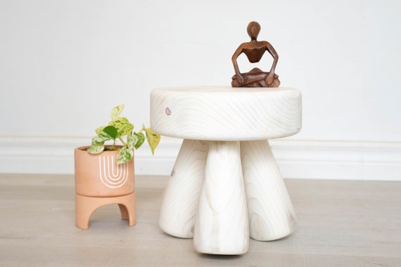 Handmade Mini Tripod Stool: Recycled Wood Plant Stand - Etsy