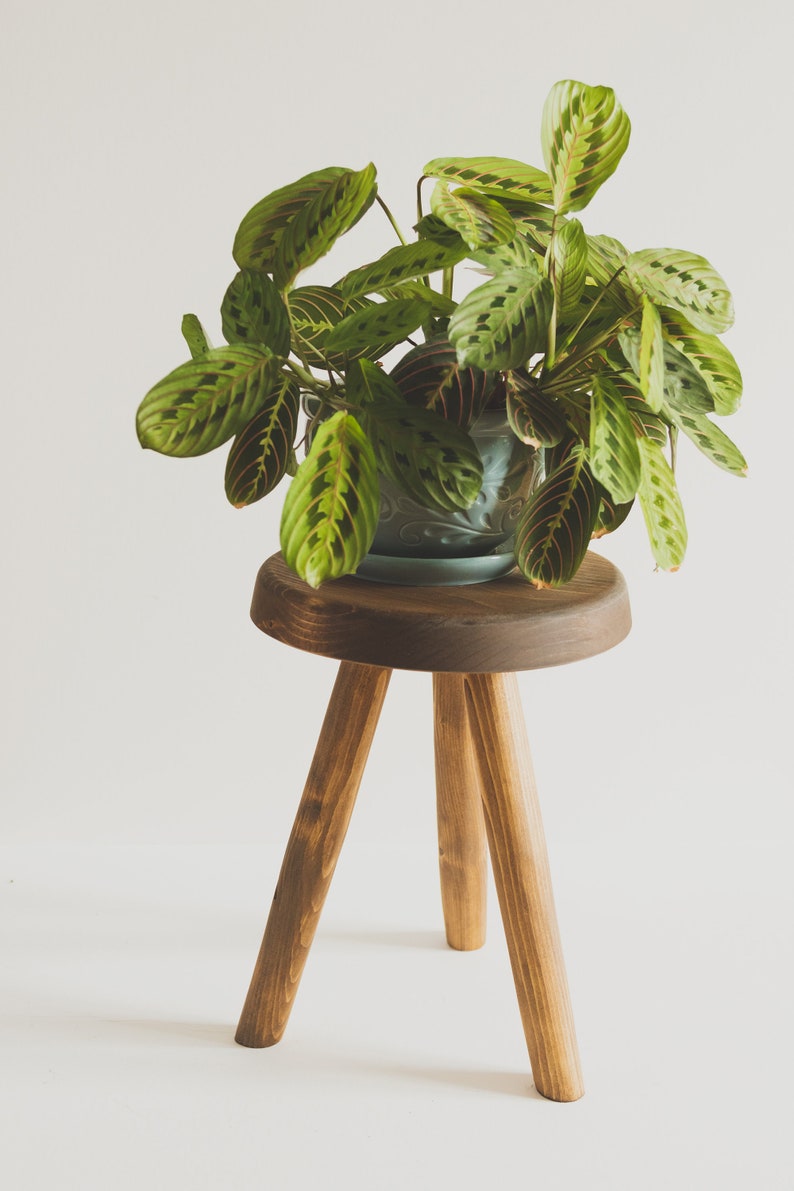 Reclaimed Wooden Handmade Tripod Stool. The Morrison Tripod Stool. Handcrafted in PEI image 7