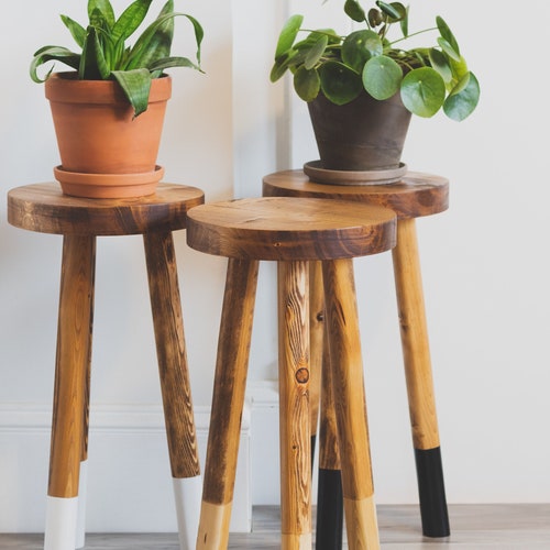 Handcrafted Wooden Stool. the Willow Tripod - Etsy