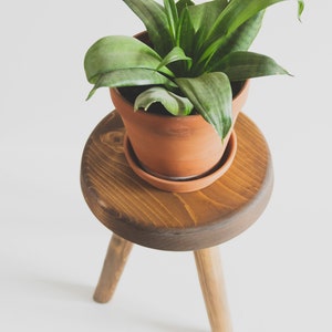 Reclaimed Wooden Handmade Tripod Stool. The Morrison Tripod Stool. Handcrafted in PEI image 9