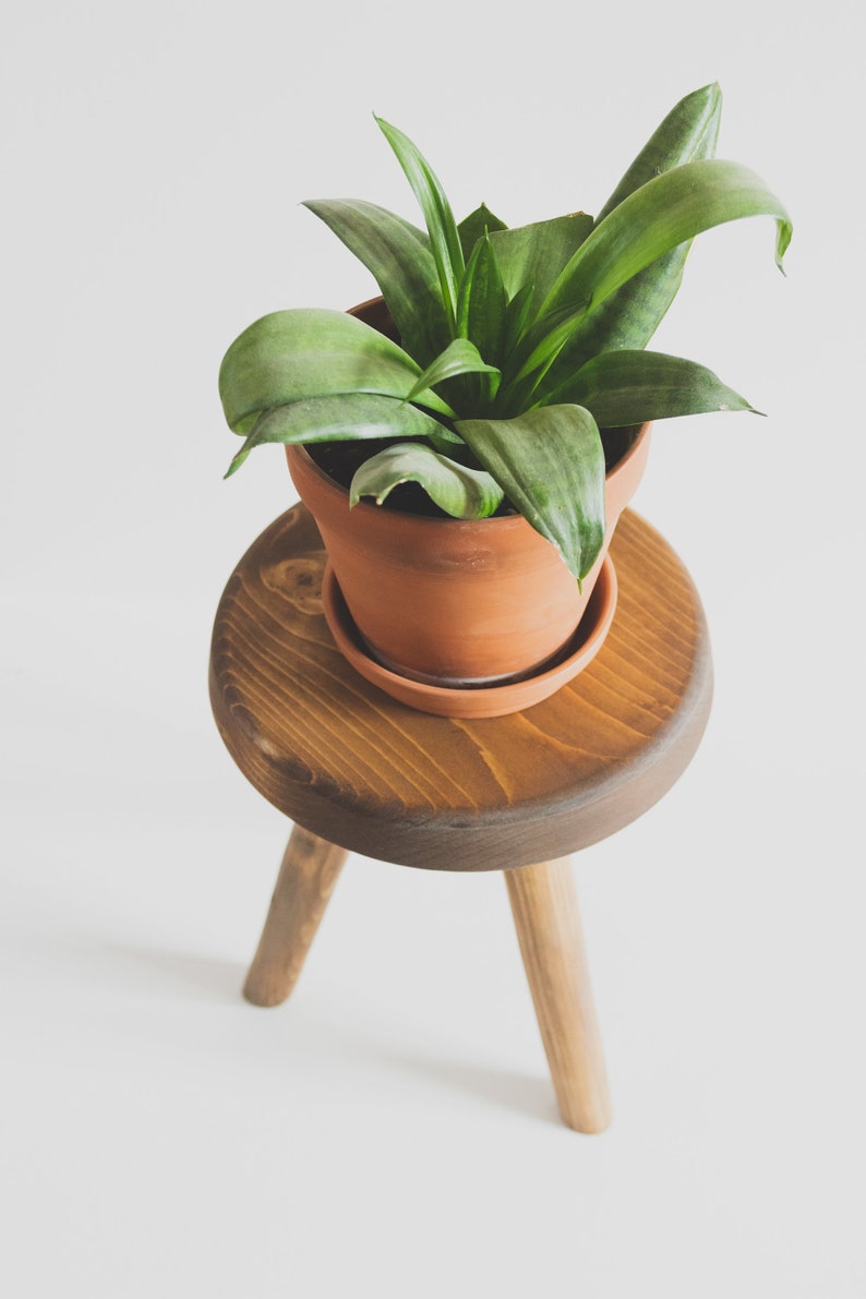 Reclaimed Wooden Handmade Tripod Stool. The Morrison Tripod Stool. Handcrafted in PEI image 9