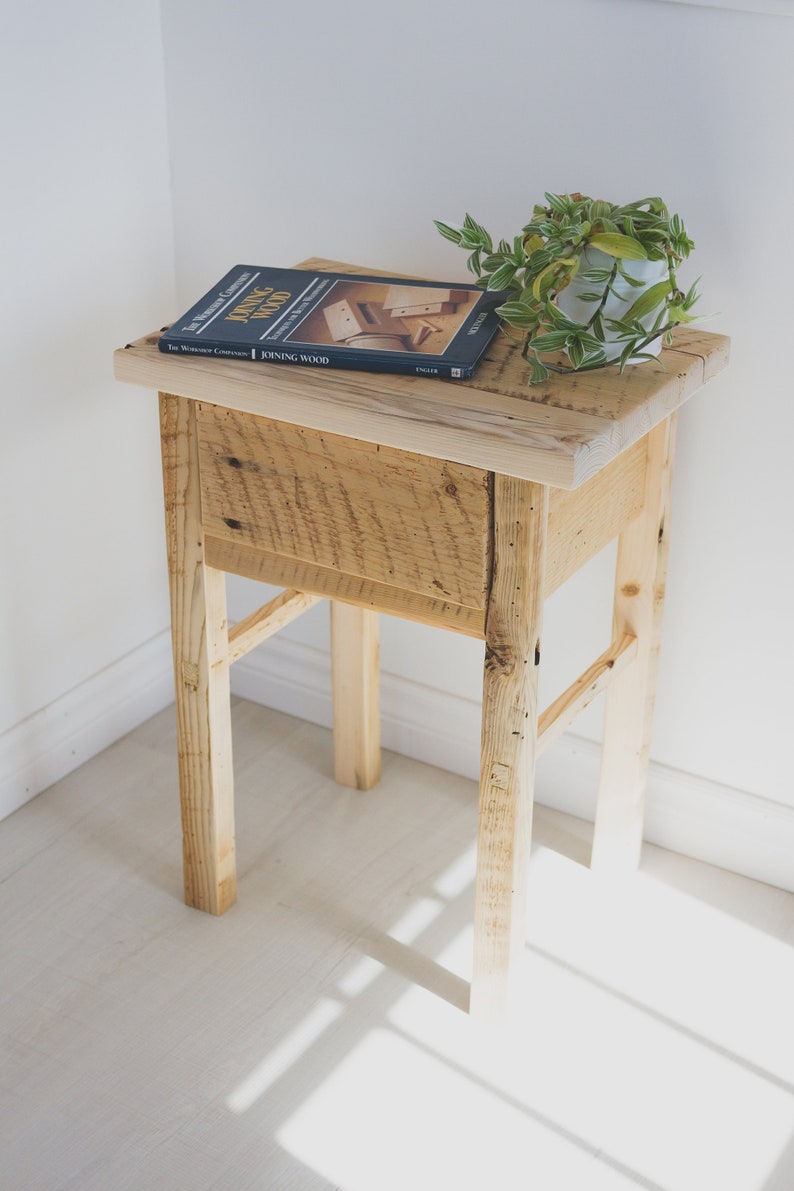 Barnwood Bedside Table. Barn Wood Nightstand made from image 1