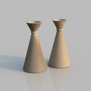 Pack 2 3D Vases / digital file / STL file / Ready for 3D printing / 3D STL Vase Pack / files for 3D printers / MyLab 3D / 3D File /