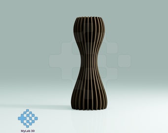 3D Vase Design / Digital File / STL File / Ready for 3D Printing / 3D STL Vase / Files for 3D Printers / MyLab 3D / 3D File /