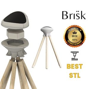 Brisk 3D Design Hocker / STL-Sitz / Digitale Datei / STL-Datei / Bereit für 3D-Druck / Dateien für 3D-Drucker / MyLab 3D /