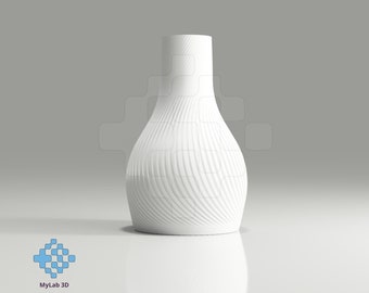 Revolve Design Vase / Digital File / STL File / Ready for 3D Printing / 3D STL Vase / Files for 3D Printers / MyLab 3D / 3D File /