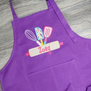 Personalized Kids Baking Apron, Cooking Apron for Girl and Boys, Child Chef Apron, Adjustable Children&#39;s Baking Apron, Valentine s Gift