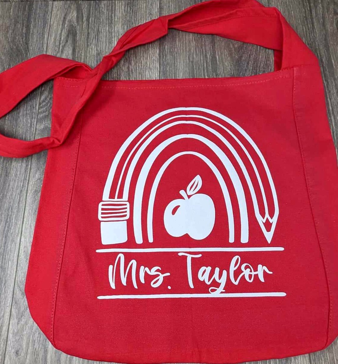Teacher Back to School Bag, Custom Teacher Gift, Personalized Teacher ...