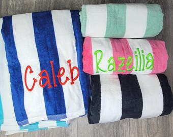 Personalize Beach Towel, Kids Beach Towel, Kids Summer Beach Towel, Personalized Pool Towel,