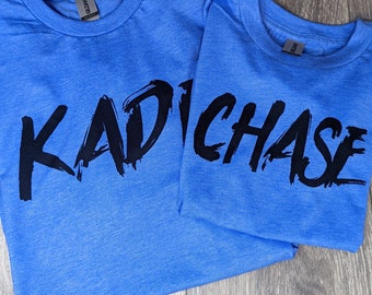 Personalized Kids Shirt, Boy Girl Custom Name Shirt, Personalized Child's Tee, Matching Family Custom Name Shirts, Name Kid Shirt