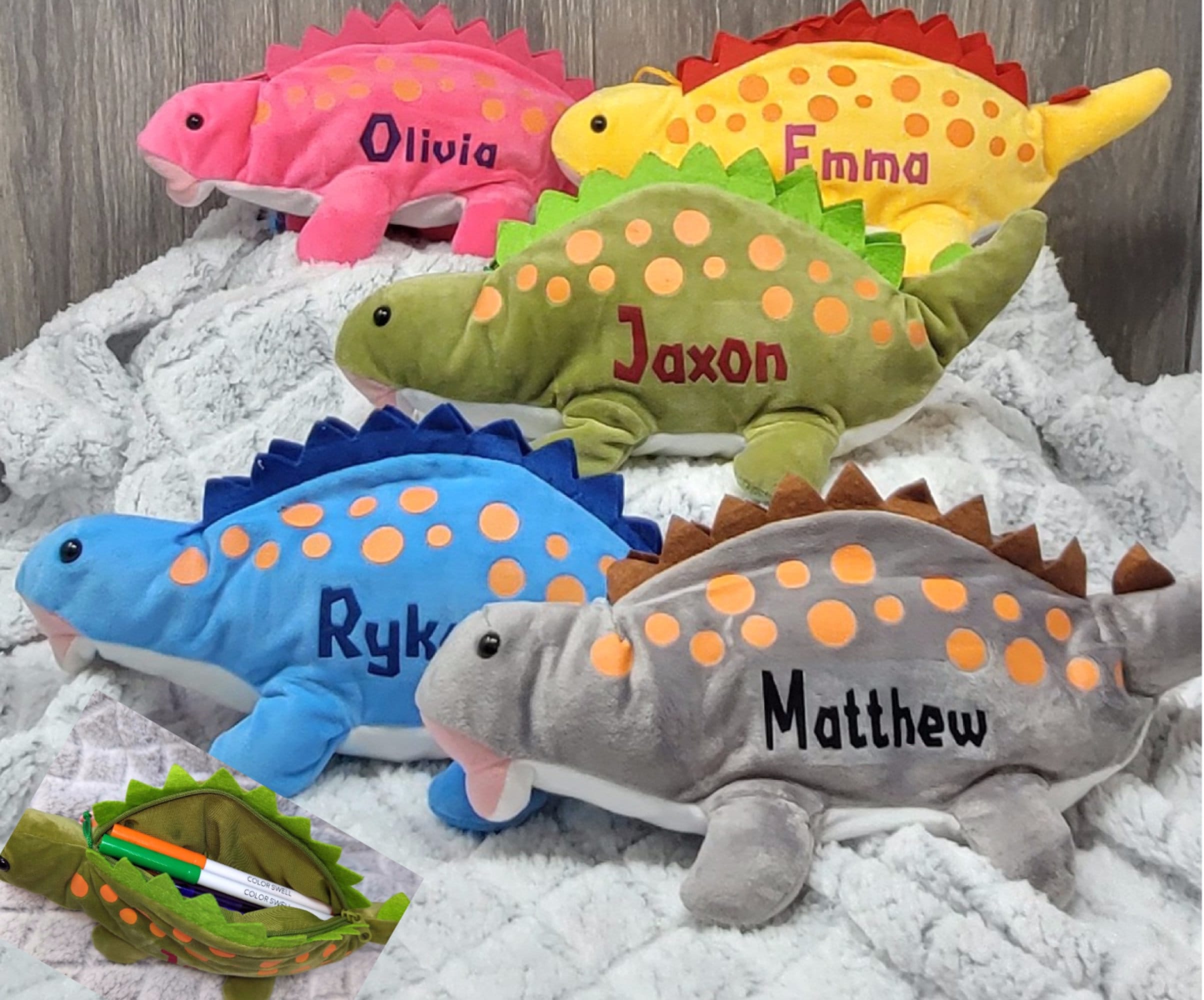 Back to School Pencil Case for Kids Pre School Zippered Pouch