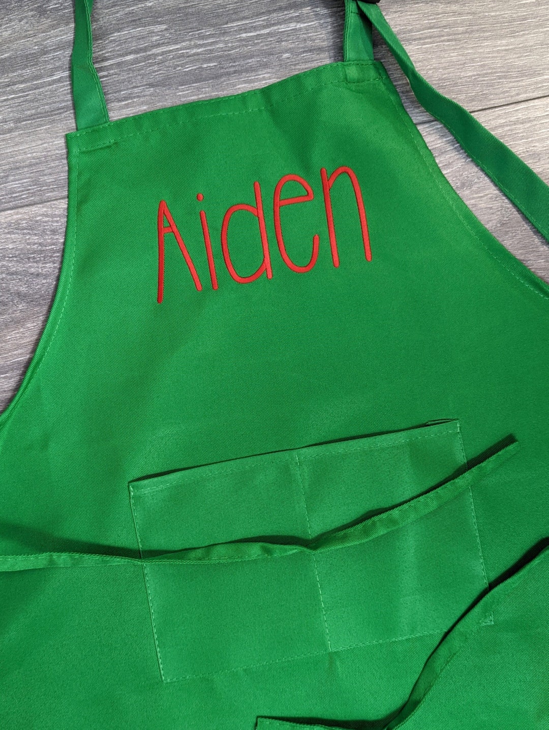 Personalized Kids Baking Apron With Name, Cooking Apron for Girl and