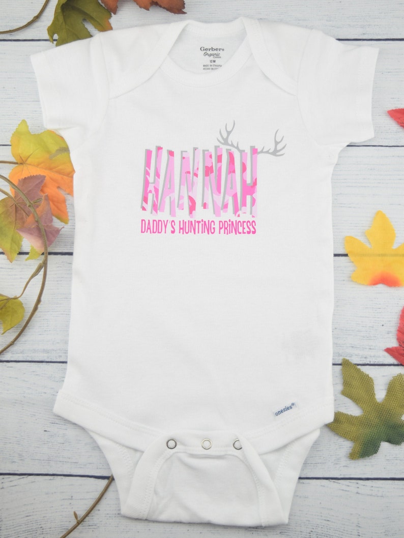 Daddy's hunting princess baby girl hunting bodysuit Etsy