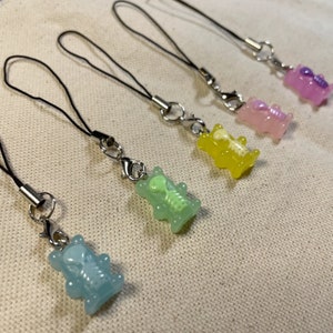 Skeleton Gummy Bear Phone Charm // Gummy Bear Phone Charm // Phone Accessory