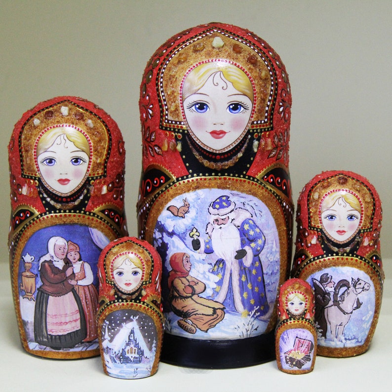 russian dolls babushka and matryoshka