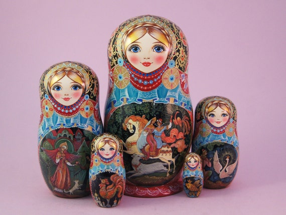 russian dolls babushka and matryoshka