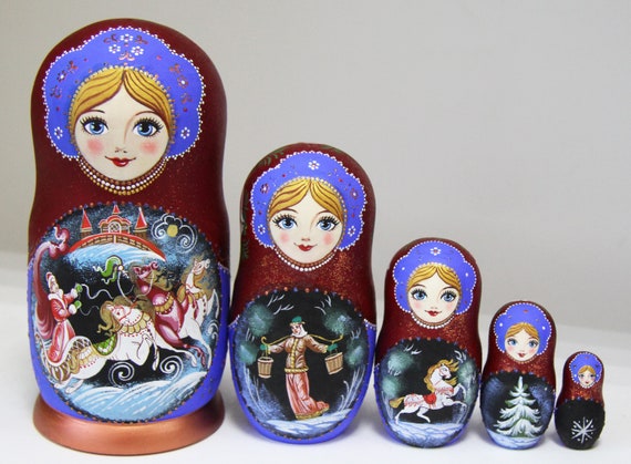 russian dolls babushka and matryoshka