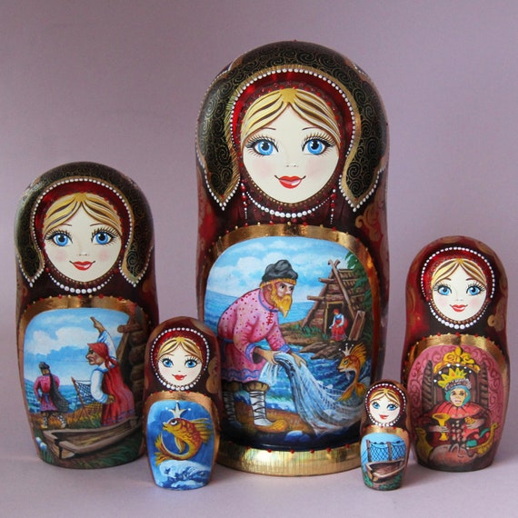 russian dolls babushka and matryoshka