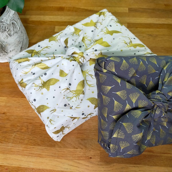 FUROSHIKI - Emballage cadeau en tissu certifié Oeko-Tex Classe 100