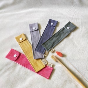 Etui brosse à dent / Coton certifié Oeko Tex