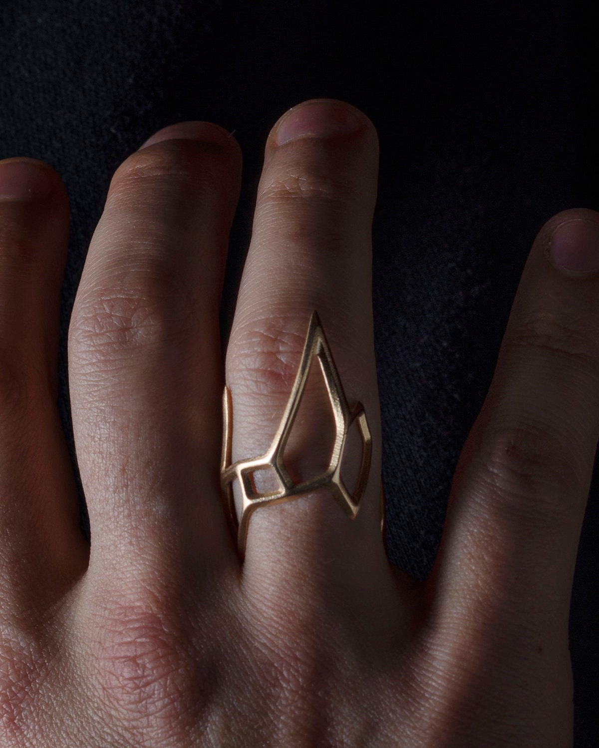 Presher Point Rings Triple Spear Point Ring - Etsy