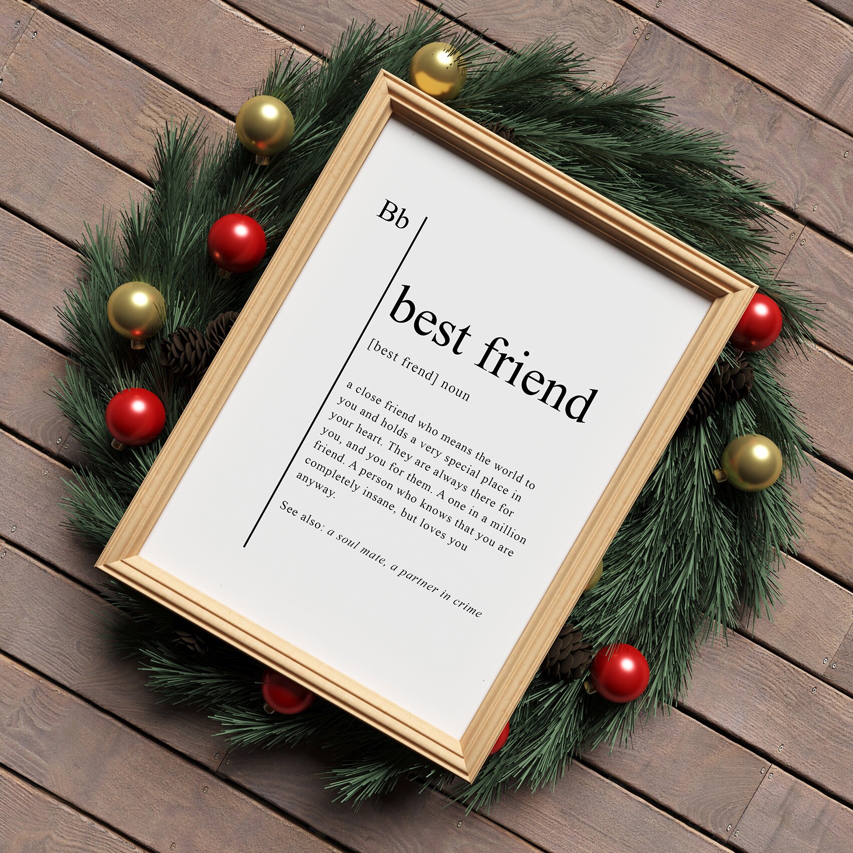 Unique friendship gifts Best friend gift christmas Best Etsy