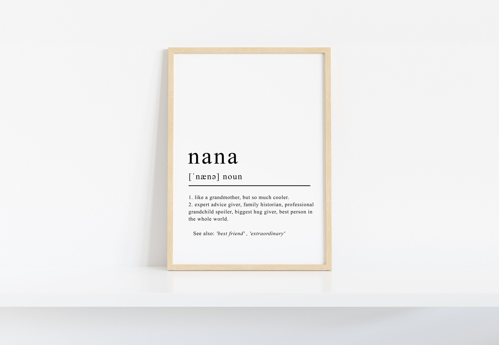 Gifts for Nana Nana Definition Nana Grandkids Sign Great Etsy