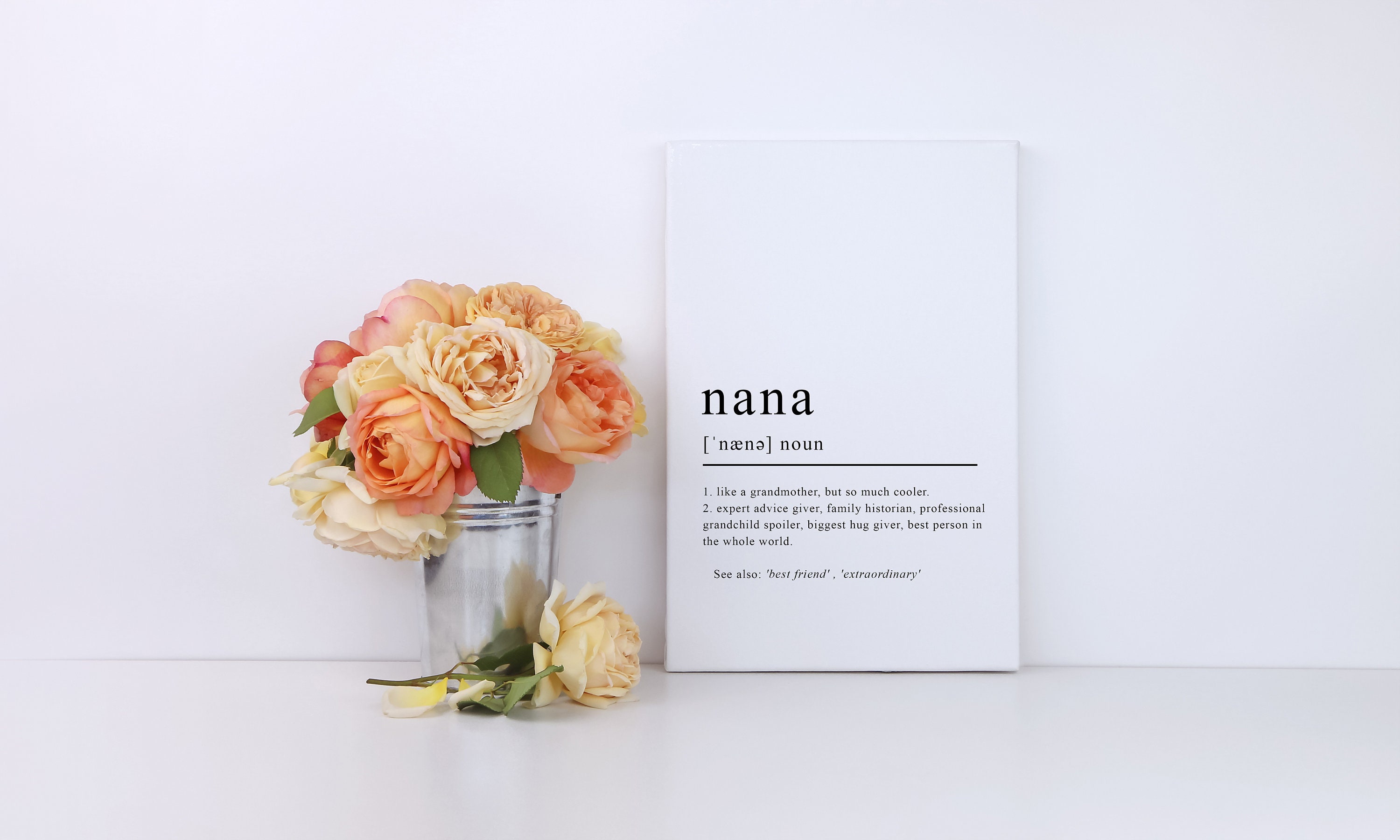 Gifts for nana Nana definition Nana grandkids sign Great Etsy