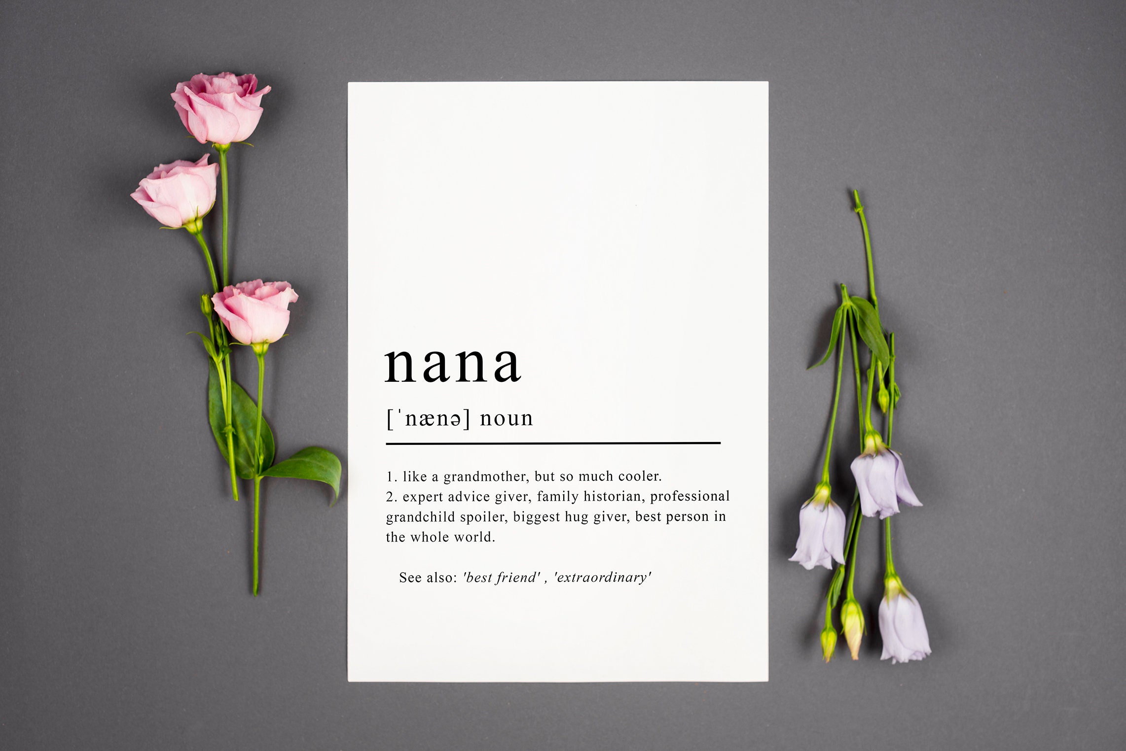Gifts for nana Nana definition Nana grandkids sign Great Etsy