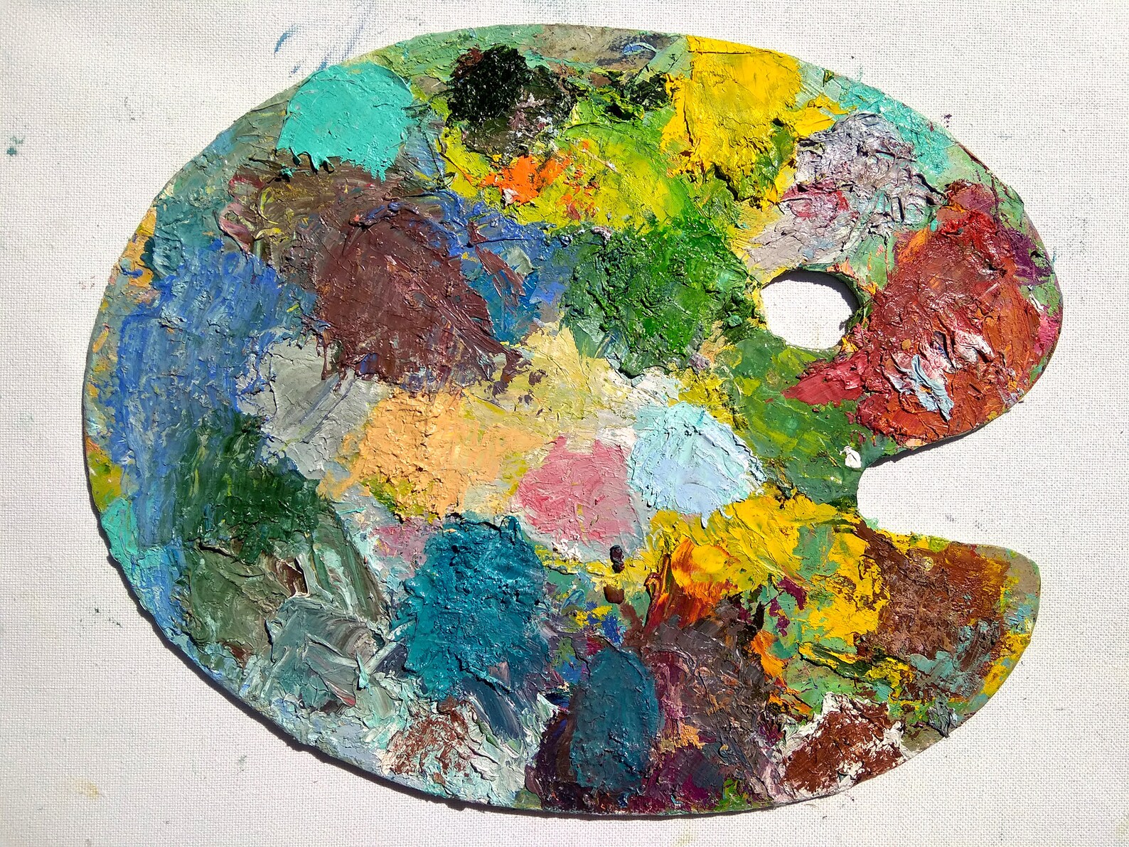 Vintage Wooden Painter's Palette Vintage Art Wall Decor | Etsy