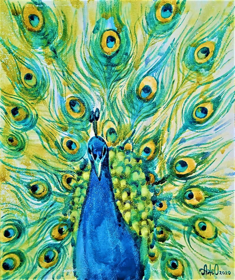 Картина павлин гончарова