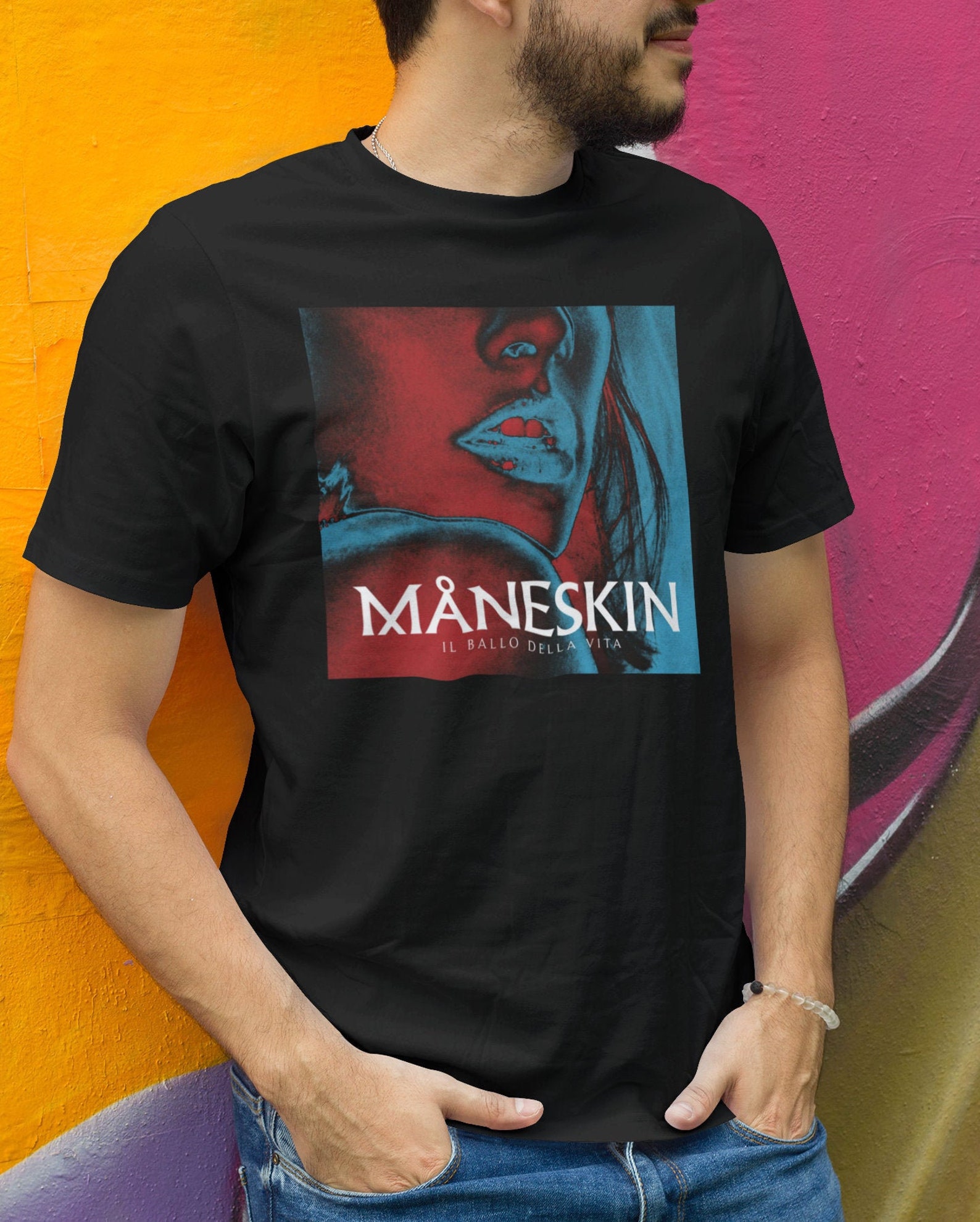 Måneskin art poster band merch t shirt Etsy