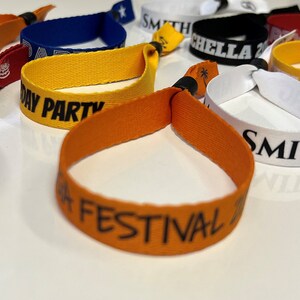 Custom Wristband Festival Wristbands Woven Fabric Security Wristbands ...