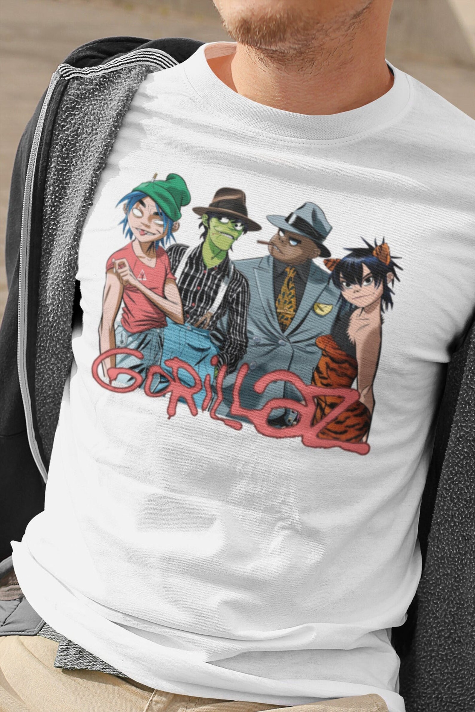 The Gorillaz merch poster t shirt shirts clothing print Etsy