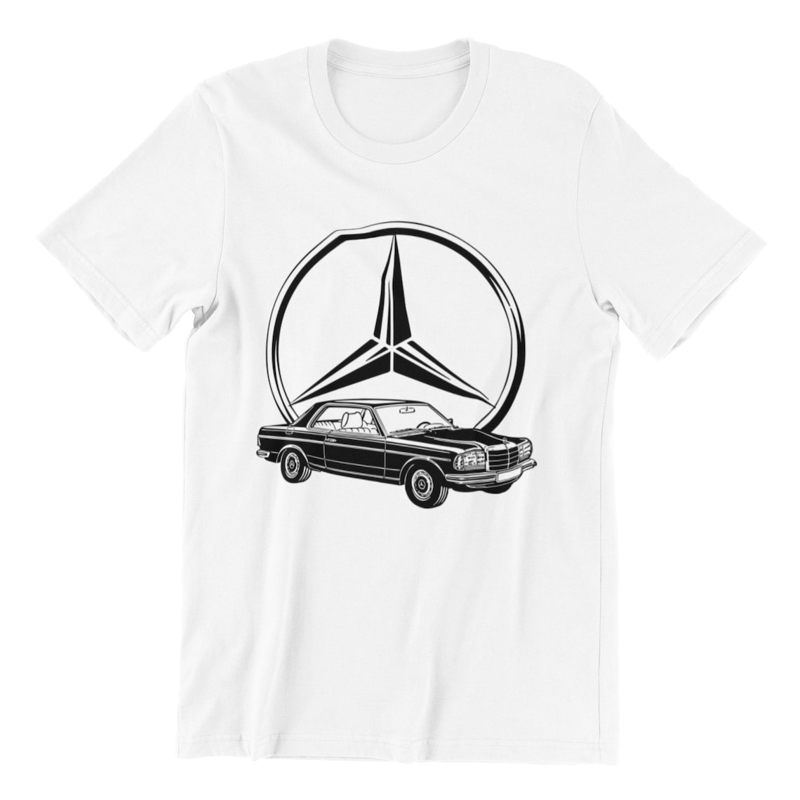 Mercedes Benz Merch Poster Print Shirt Vintage 90s car logo | Etsy