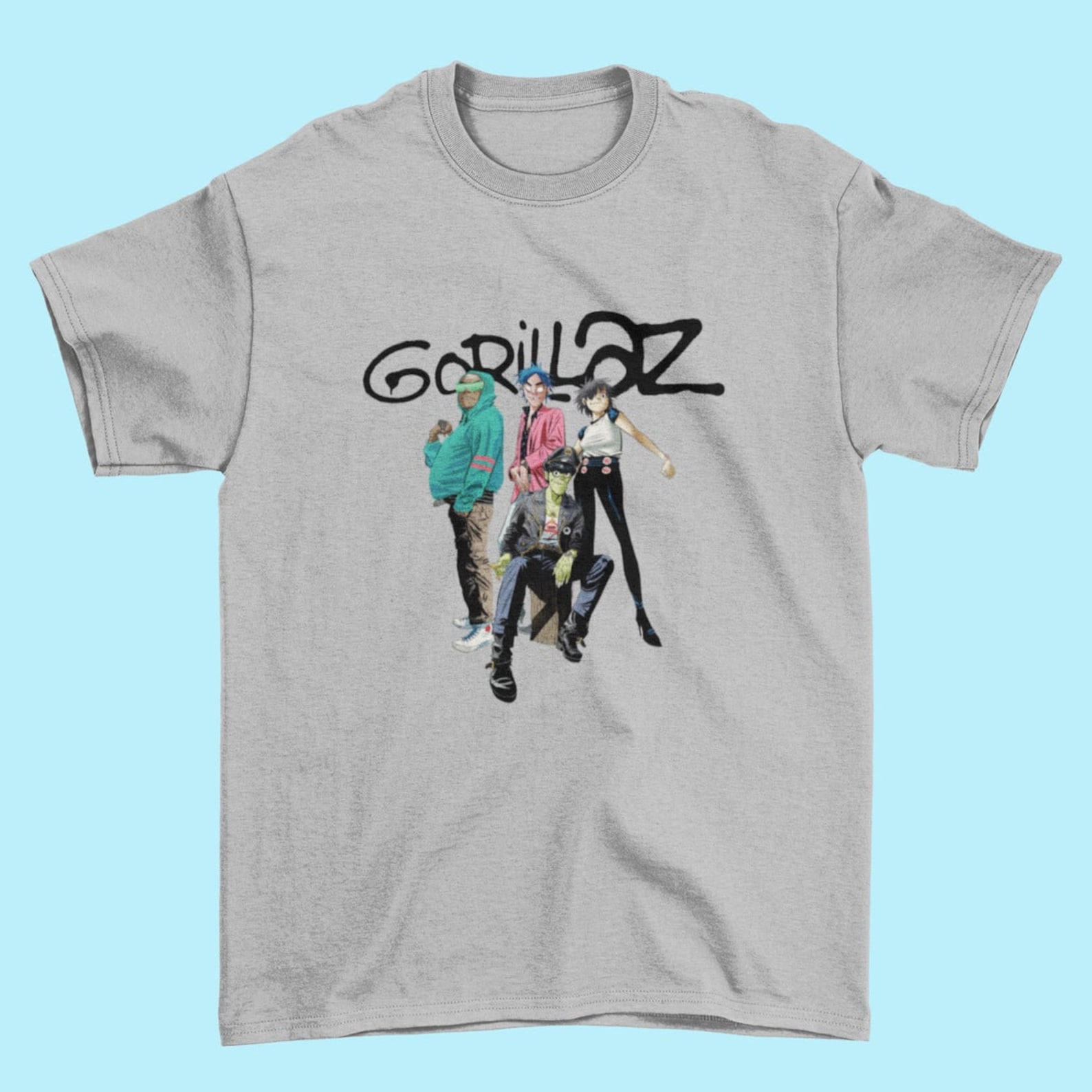 GORILLAZ band merch t shirt Russel Hobbs Murdoc Niccals 2d Etsy
