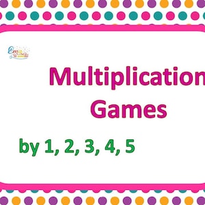 Multiplication Worksheets, Printable Games for Multiplication, 2nd Grade Math