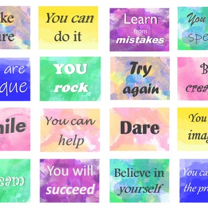 Growth Mindset Posters, Motivational Message for Classroom Bulletin Board