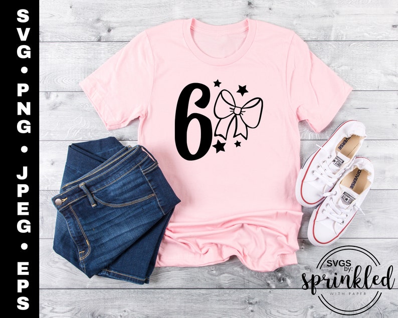 Download 6th Birthday Svg Inspired Jojo Svg Commercial Use Bow Svg Clip Art Art Collectibles Kromasol Com