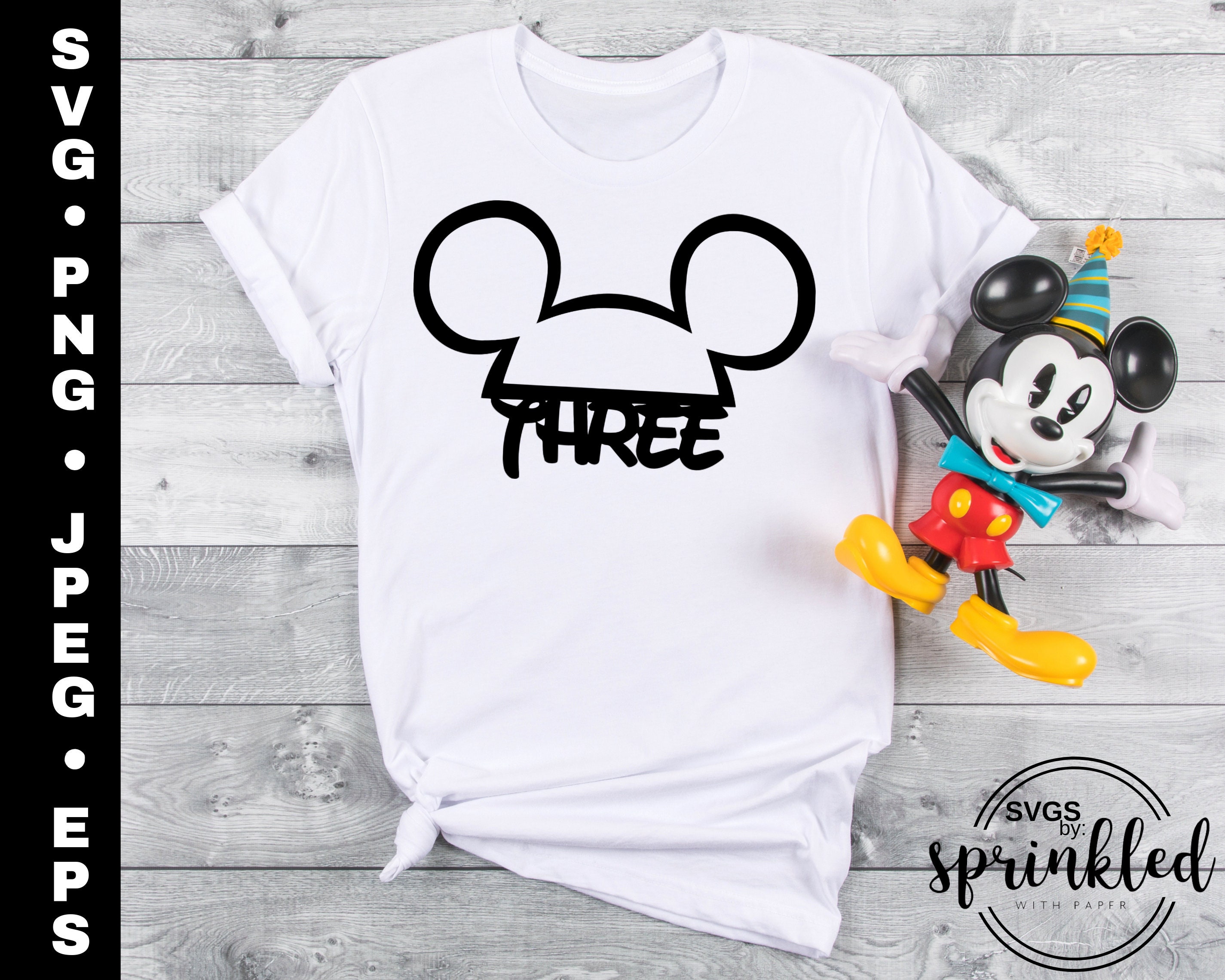 Download 3rd Birthday Svg Inspired Mickey Hat Svg Birthday Etsy
