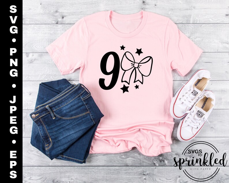 Download Inspired Jojo Svg Commercial Use 9th Birthday Svg Bow Svg Clip Art Art Collectibles Vadel Com