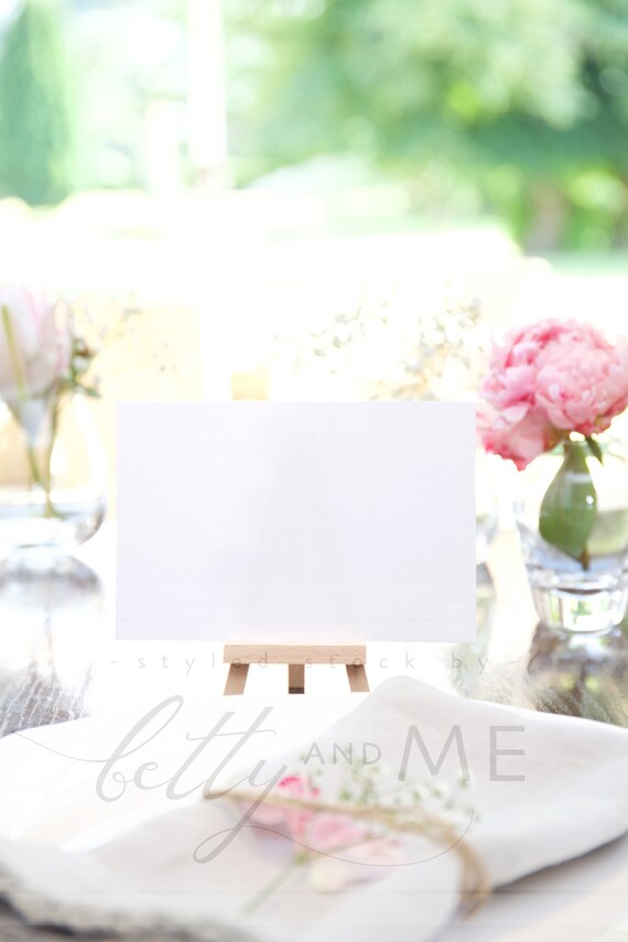 4x6 Card Mock Up Postcard Table Card Menu Number Etsy