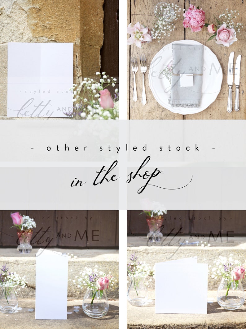 Download 6x6 Square Card Mock Up Menu Table Number Wedding | Etsy